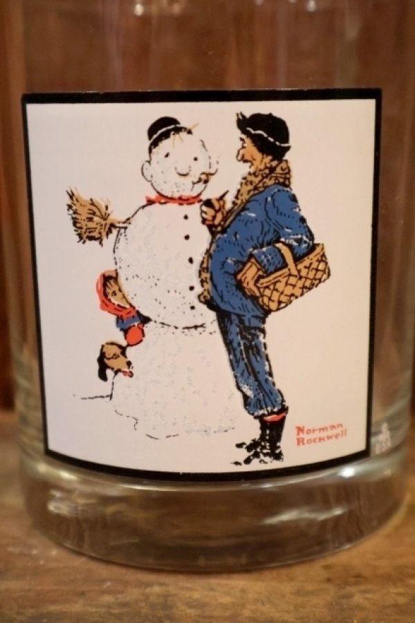 画像2: gs-250205-39 PEPSI 1979 NORMAN ROCKWELL "SNOW SCULPTURING" GLASS