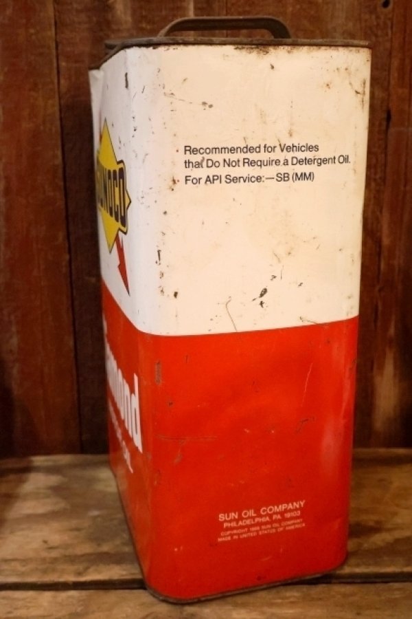 画像8: dp-260902-05 SUNOCO 1960's-1970's Diamond MOTOR OIL TEN QUARTS CAN