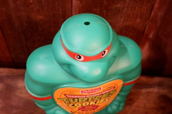 画像7: ct-261014-02 TEENAGE MUTANT NINJA TURTLES (TMNT) / Delicious 1990 COOKiES Container "Raphael"