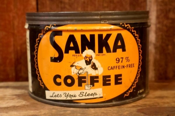 画像1: dp-261014-08 SANKA COFFEE 1950's TIN CAN