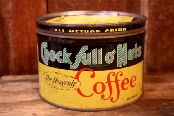 画像1: dp-261014-09 Chock full o' Nuts Coffee 1950's〜 TIN CAN