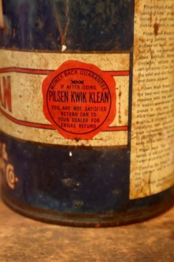 画像4: dp-261014-02 THE PILSEN PAINT & VARNISH CO. 1930's-1940's KWIK KLEAN CLEANER CAN