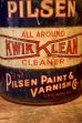 画像2: dp-261014-02 THE PILSEN PAINT & VARNISH CO. 1930's-1940's KWIK KLEAN CLEANER CAN (2)