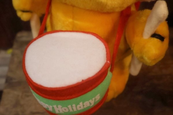 画像3: ct-261014-23 Garfield / DAKIN 1980's Plush Doll "Happy Holidays Drum"