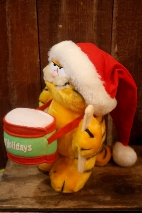 画像5: ct-261014-23 Garfield / DAKIN 1980's Plush Doll "Happy Holidays Drum"