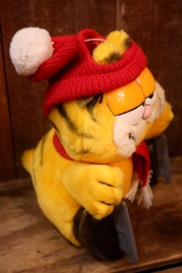 画像6: ct-261014-24 Garfield / DAKIN 1980's Plush Doll "Ice Skating"