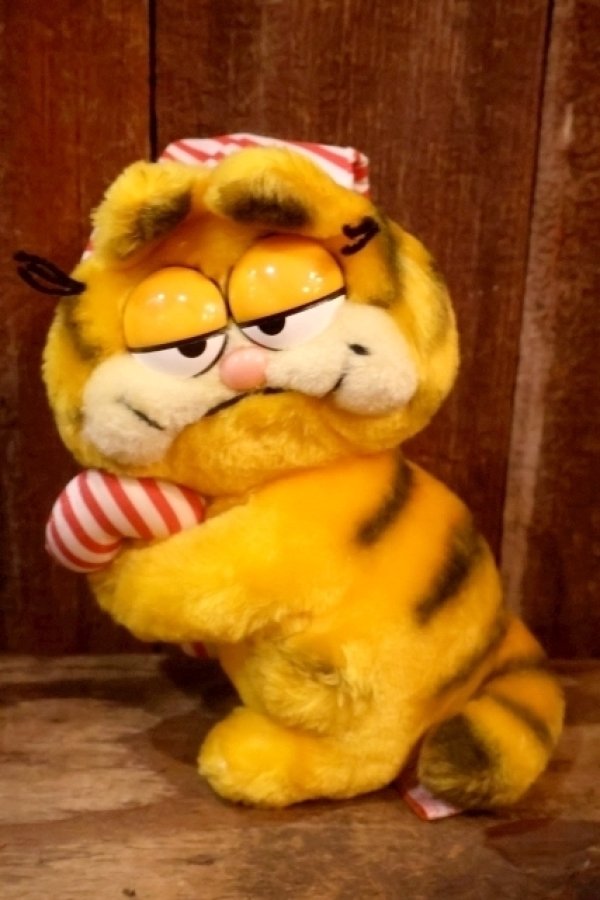 画像1: ct-261014-25 Garfield / DAKIN 1980's Plush Doll "Candy Cane"