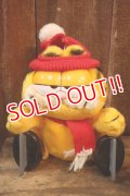 ct-261014-24 Garfield / DAKIN 1980's Plush Doll "Ice Skating"