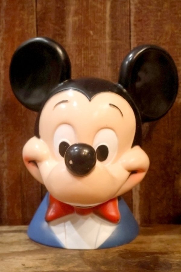 画像1: ct-261014-69 Mickey Mouse / PLAY PAL PLASTICS INC. 1970's Coin Bank