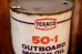 画像2: dp-260901-93 TEXACO 1970's 50-1 OUTBOARD MOTOR OIL ONE U.S. QUART CAN (2)