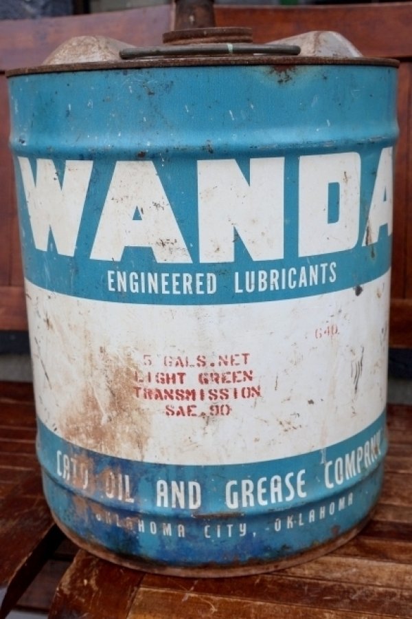 画像3: dp-260901-43 WANDA 1960's ENGINEERED LUBRICANTS 5 U.S. GALLONS CAN