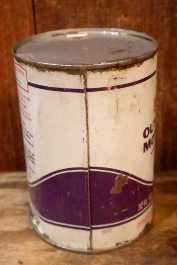 画像8: dp-260901-93 TEXACO 1970's 50-1 OUTBOARD MOTOR OIL ONE U.S. QUART CAN
