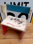 画像1: dp-120606-03 Mickey Mouse Club / Mouseketeers Vintage Wood Stool