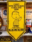 画像1: ct-130205-14 PEANUTS / 60's Banner "Linus"