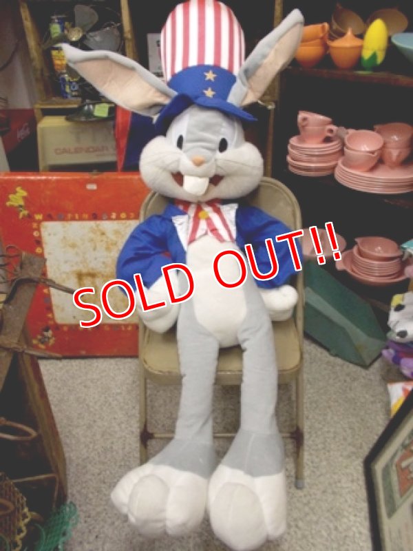 画像1: ct-120914-01 Bugs Bunny / Uncle Sam Big Plush doll