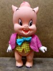 画像1: ct-110822-06 Porky Pig / R.DAKIN 70's figure "Pink jacket"