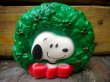 画像1: ct-110830-24 Snoopy / 70's Vinyl Squeak Toy "Wreath"