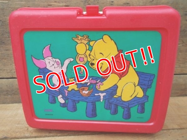 画像1: ct-120717-08 Winnie the Pooh / Thermos 90's Plastic Lunchbox