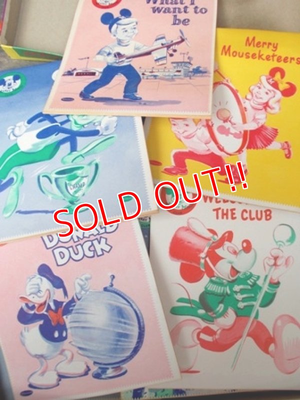 画像2: ct-120805-04 Mickey Mouse Club / Whitman 50's 12 Coloring Books