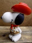 画像2: ct-121010-10 Snoopy / 80's Vinyl Squeak Toy "Cow boy"