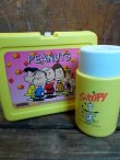 画像1: ct-130115-25 Peanuts / Plastic Lunchbox & Thermos