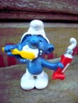 画像1: ct-120131-51 Smurf / 70's PVC "Toothbrush" #20064