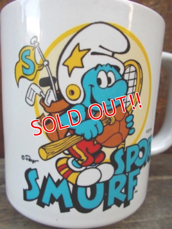 画像2: gs-130109-01 Smurf / 80's Sporty Smurf Ceramic mug