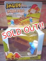 画像: ct-110208-04 Smurf / 80's Wind Up "WORK PALS" BOX