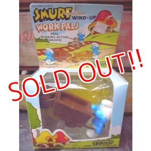 画像: ct-110208-04 Smurf / 80's Wind Up "WORK PALS" BOX