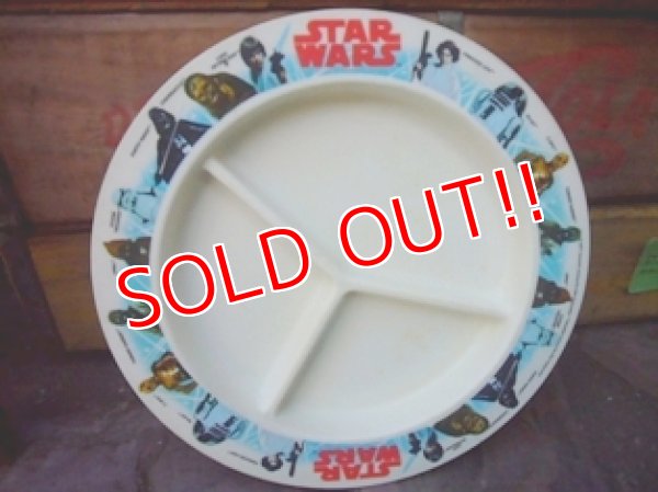 画像1: ct-110406-05 STAR WARS / 1977 3 compartment plate