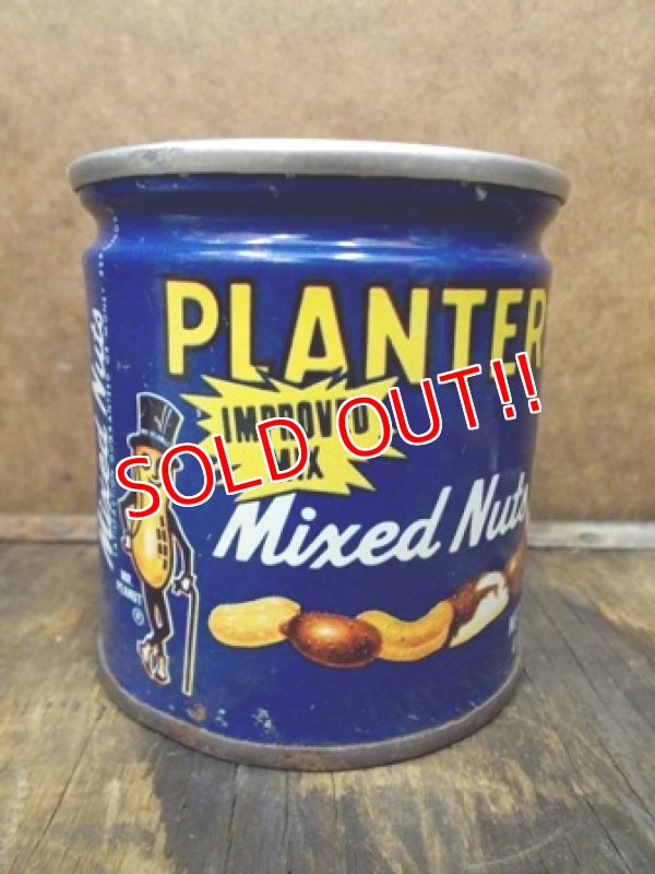 画像1: ct-121002-18 Planters / Mr,Peanuts 70's Tin can