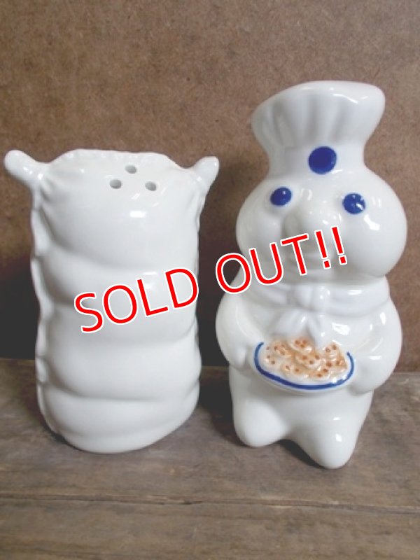 画像1: ct-121010-42 Pillsbury / Poppin Fresh 90's Ceramic S&P