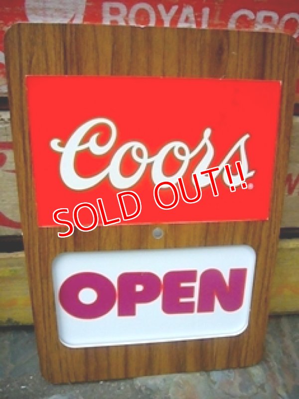 画像1: dp-110707-01 Coors / 80's Open・Close Sign