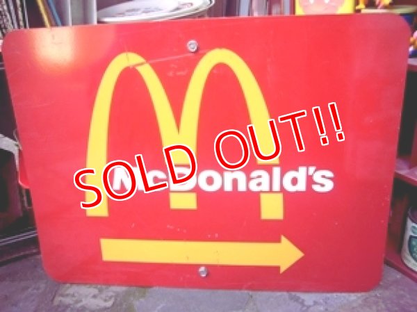 画像1: dp-111215-01 McDonald's / Metal sign