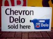 画像1: dp-120213-01 Chevron Oil / 1999 "Delo" Metal sign