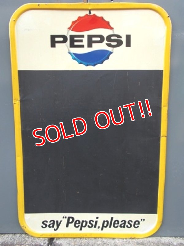 画像1: dp-121112-14 Pepsi / 60's Tin Blackboard