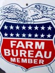 画像3: dp-130307-01 FARM BUREAU MEMBER / 1964 W-side metal sign