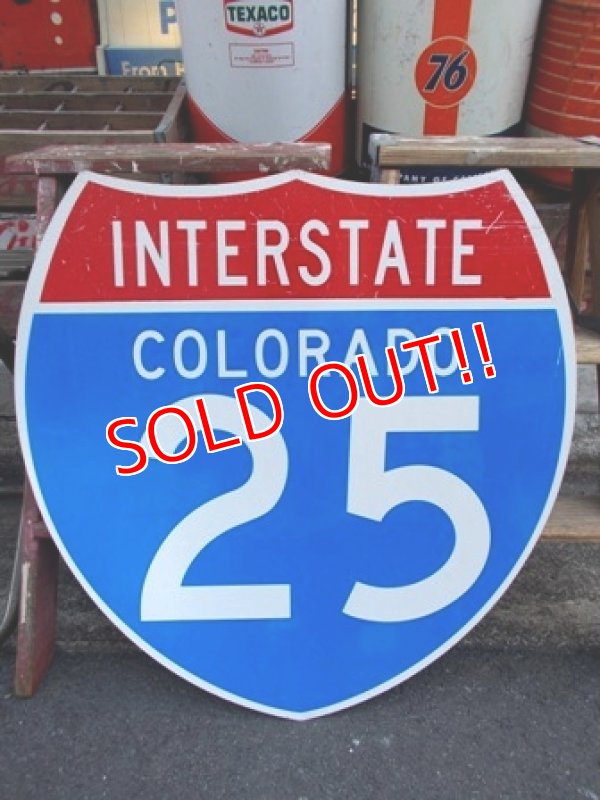 画像1: dp-120410-15 INTERSTATE Sign "COLORADO 25"