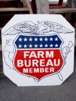 画像1: dp-130307-01 FARM BUREAU MEMBER / 1964 W-side metal sign