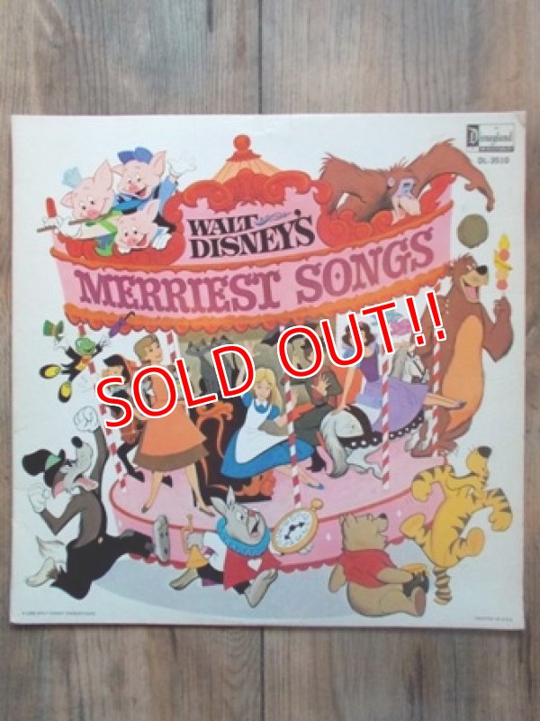 画像2: ct-120807-03 Walt Disney's / Merriest Songs 70's Record