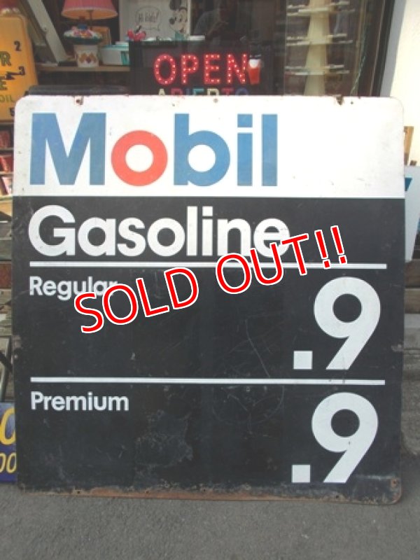 画像1: ct-130312-06 Mobil / 1971 Gas Station Metal Sign