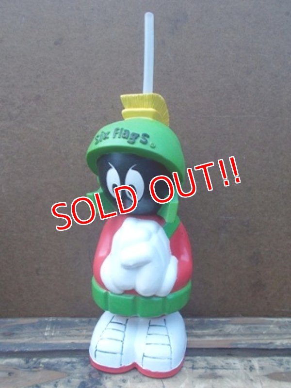 画像1: ct-130512-09 Marvin the Martian / 90's Six Flags Plastic Bottle