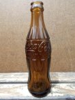 画像1: dp-130522-02 Coca Cola / 60's Amber Hobbleskirt bottle