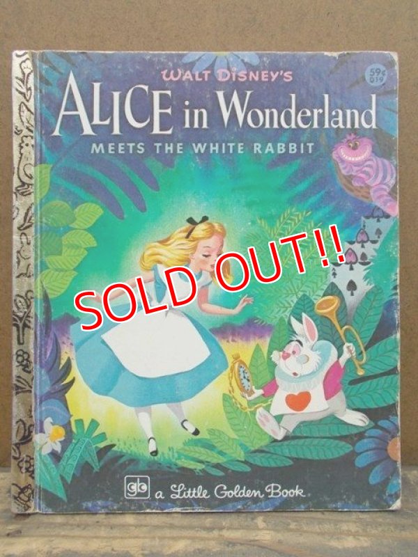 画像1: bk-130508-01 ALICE in Wanderland / 70's Little Golden Book