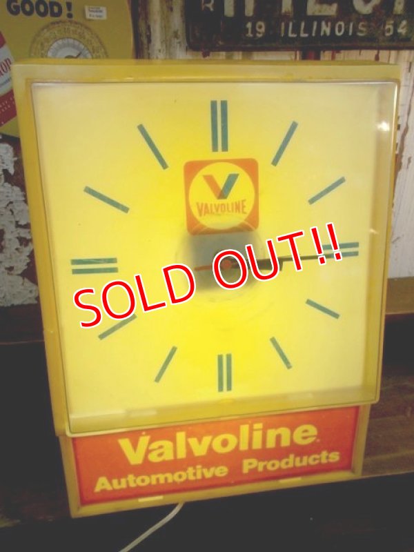 画像1: dp-120307-12 Valvoline / 70's Sign clock