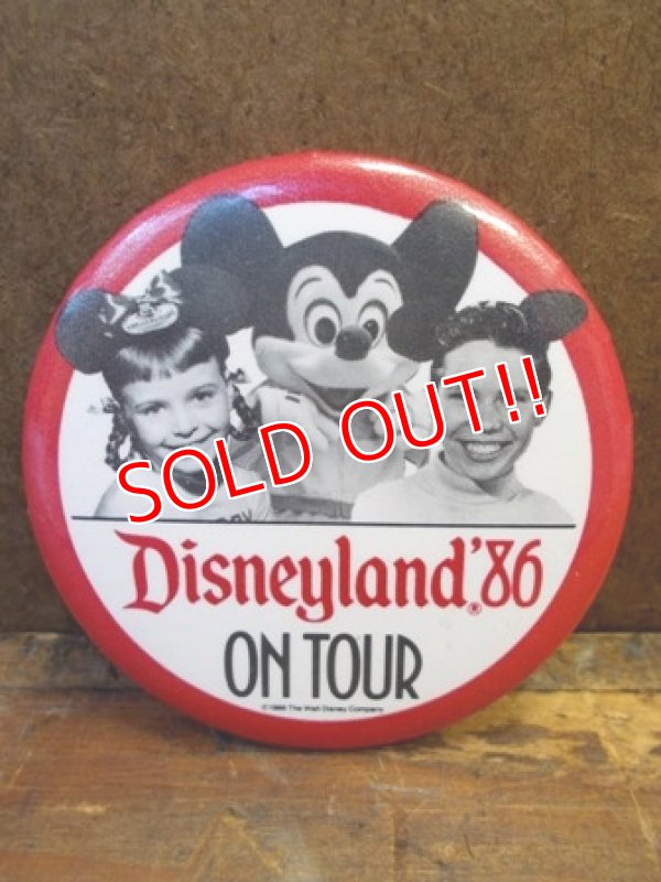 画像1: pb-100626-01 Disneyland '86 On Tour Pinback