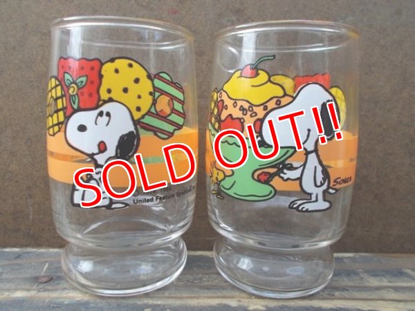 画像1: gs-120705-02 Peanuts / Anchor Hocking 70's mini Glass
