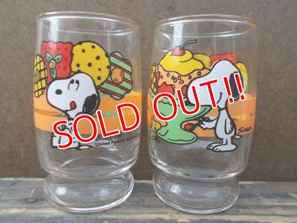 画像1: gs-120705-02 Peanuts / Anchor Hocking 70's mini Glass