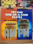 画像1: ad-130521-01 McDonald's / 80's Translite "AM PM" 