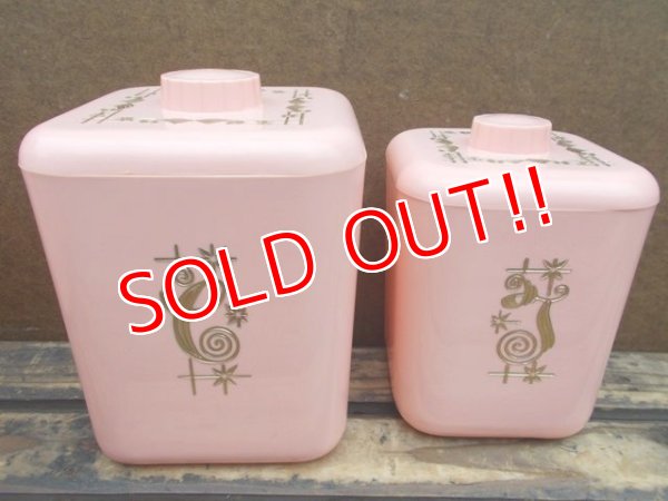 画像3: kt-130703-01 Cols Plastic / 60's Pink Canister set